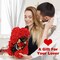 K KYMAKE Mothers Day Mom Gifts for Mom,Flowers Gifts for Women Girlfriend Wife Grandma Friends Sister Her,Artificial Flowers Teddy Bear with Bouquet,Greeting Card,Mother's Day Birthday Valentines